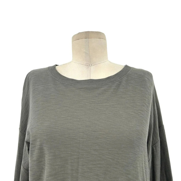 Nation LTD Giselle Cropped Tee Small Gray Pima Cotton Size XS - Picture 3 of 9